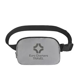 Belt Bag Crossbody with Zippered Pockets - 8 x 5.5 in - product view 2