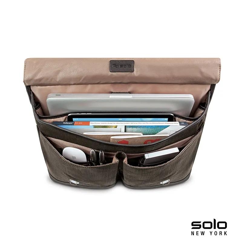 Solo New York Thompson Briefcase Canvas Leatherette - 16 1/4 x 12 in - product view 5