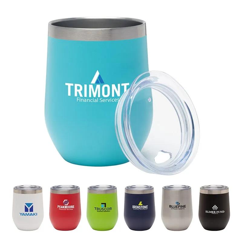 Wine Cup Double Wall Vacuum Stainless Steel - 12 oz - product view 3