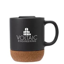 Ceramic Mug with Cork Base Matte Finish - 14 oz - product view 3
