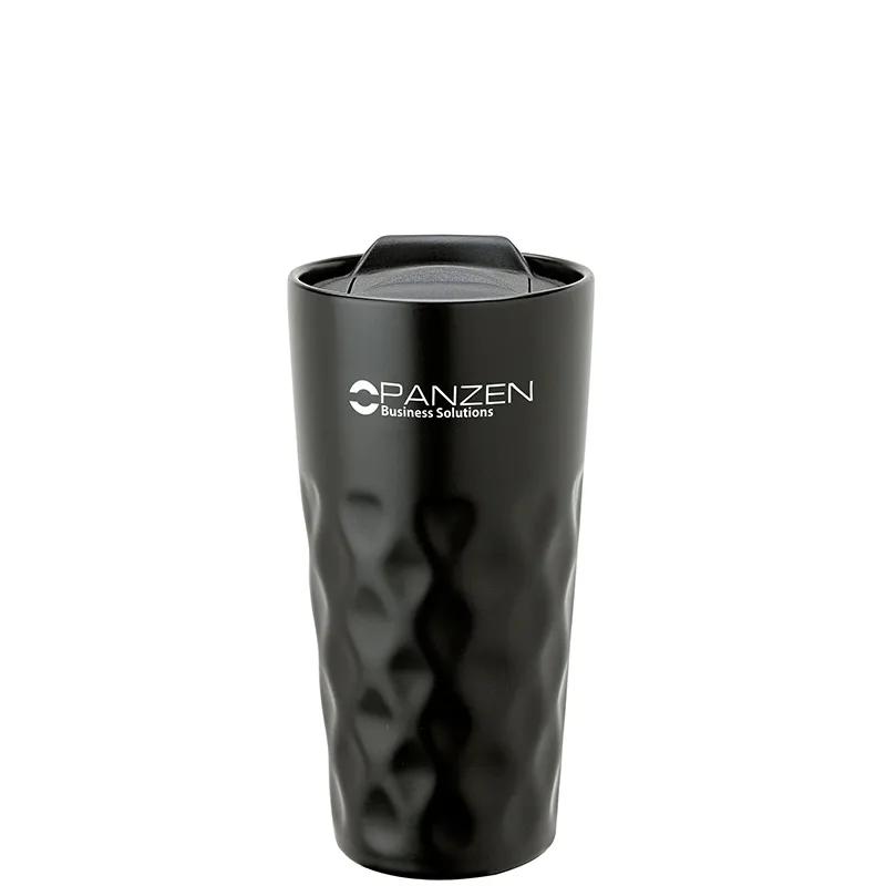 Ceramic Travel Tumbler Diamond Grip Double Wall - 15 oz