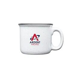Ceramic Campfire Mug Speckled Finish White Interior - 15 oz - product view 4