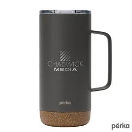 Stainless Steel Mug Cork Base Copper Lined - 16 oz - product view 3