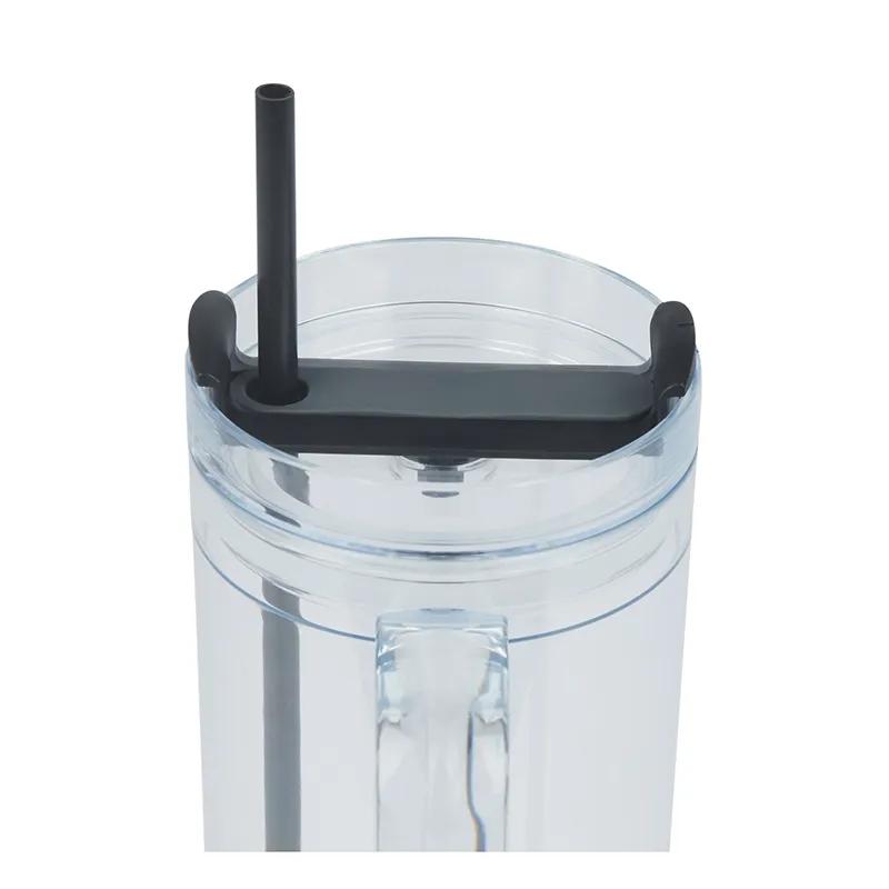 Travel Mug Clear AS Plastic Single Wall Straw - 40 oz - product view 5