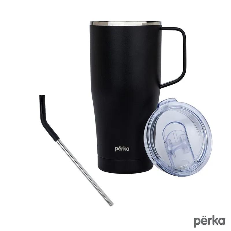 Travel Mug Handle Vacuum Insulated Straw - 20 oz - product view 3