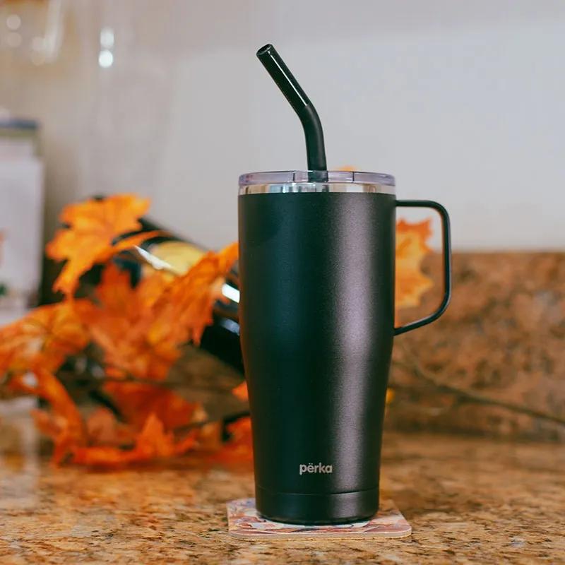 Travel Mug Handle Vacuum Insulated Straw - 20 oz - product view 6