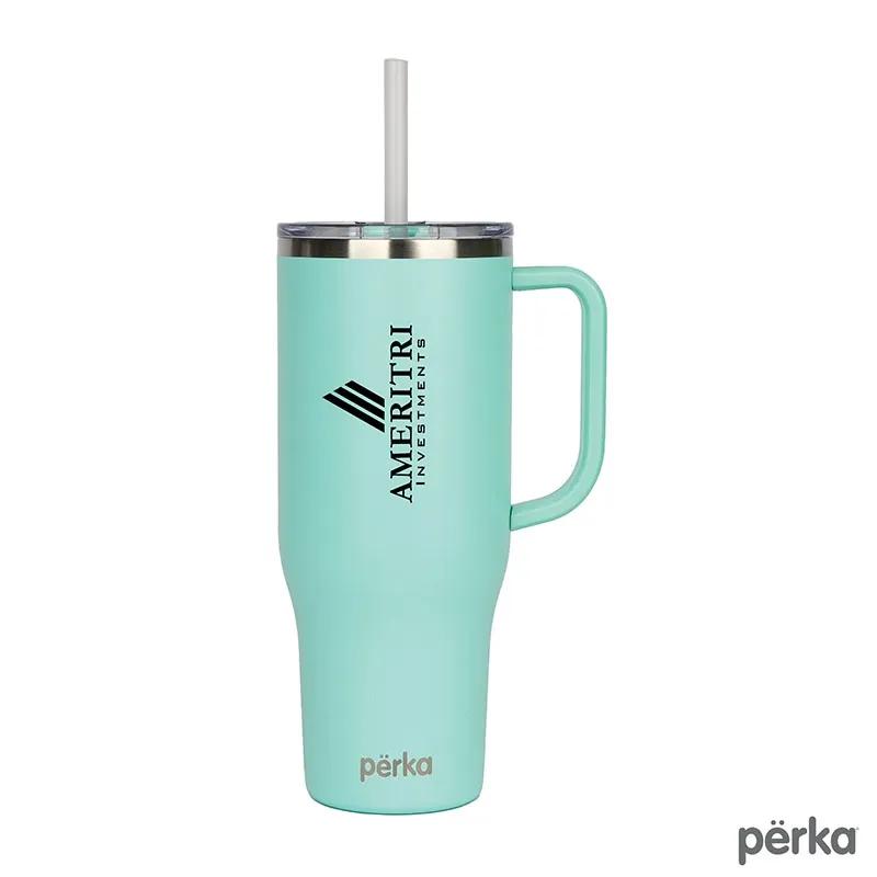 Travel Mug Ergonomic Handle Copper Lined - 40 oz
