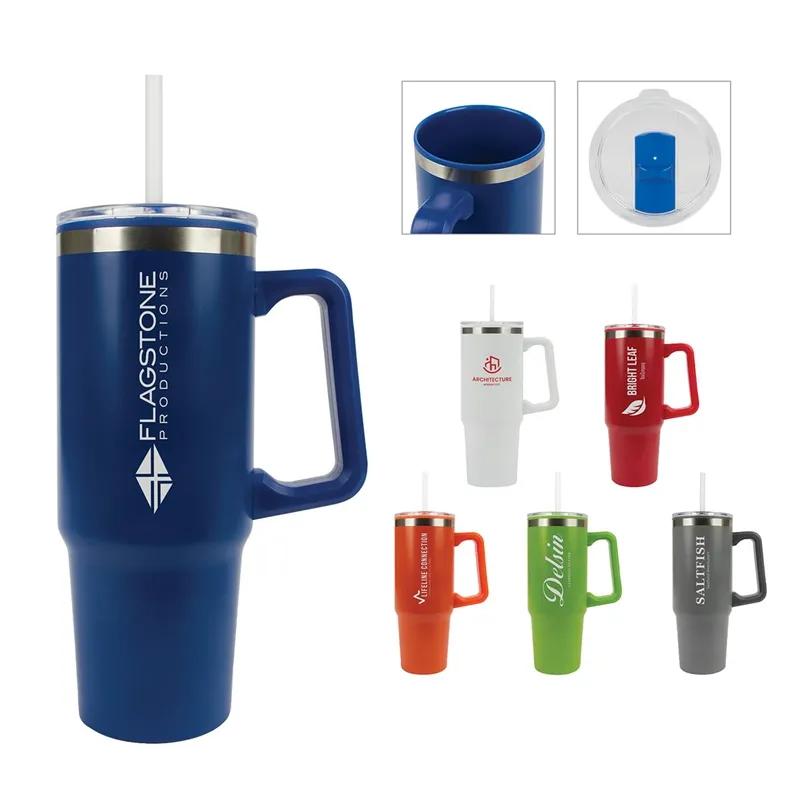Insulated Travel Mug Steel with Polypropylene Liner - 30 oz - product view 7