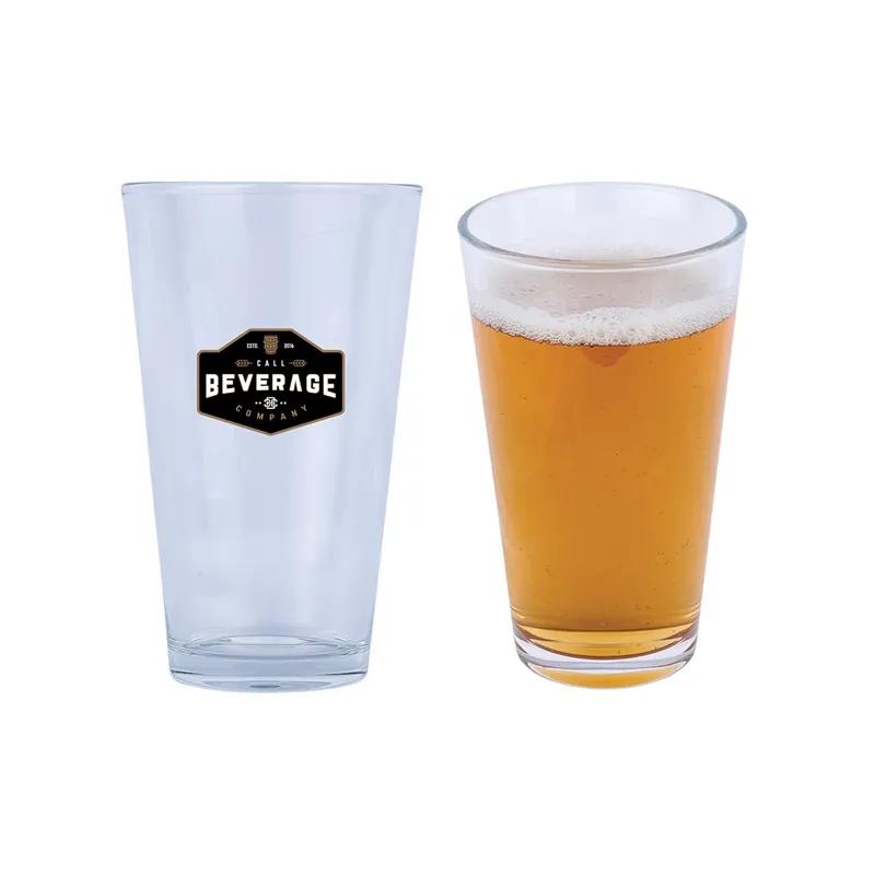 Beer Pint Glass Tapered Cylindrical Shape - 16 oz - product view 6