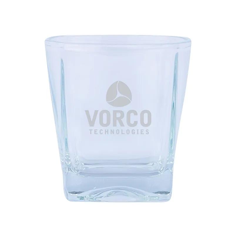 Whiskey Rocks Glass Squared Shape Thick Base - 9 oz