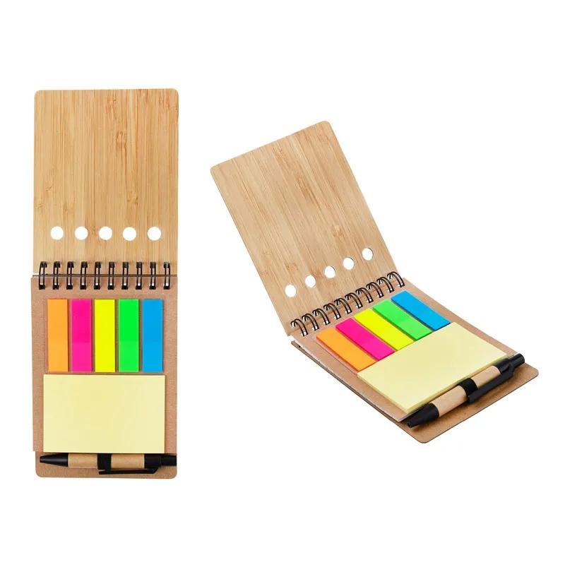 Bamboo Jotter with Sticky Notes and Pen - 50 Pages - product view 2