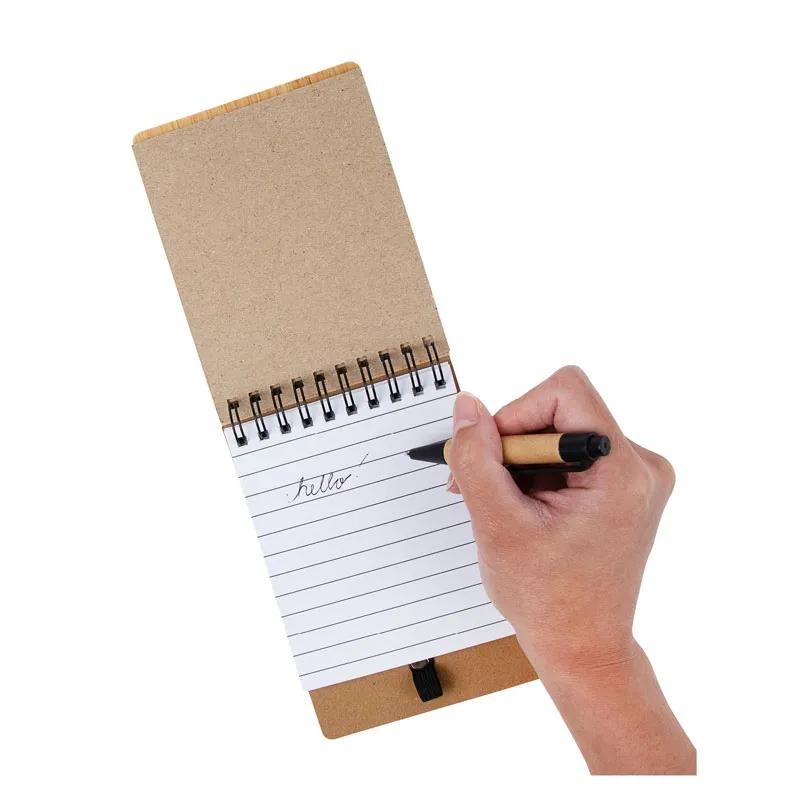 Bamboo Jotter with Sticky Notes and Pen - 50 Pages - product view 5