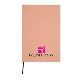 Hardcover Notebook Two-Tone Leatherette - 5.5 x 8.25 in - product view 6