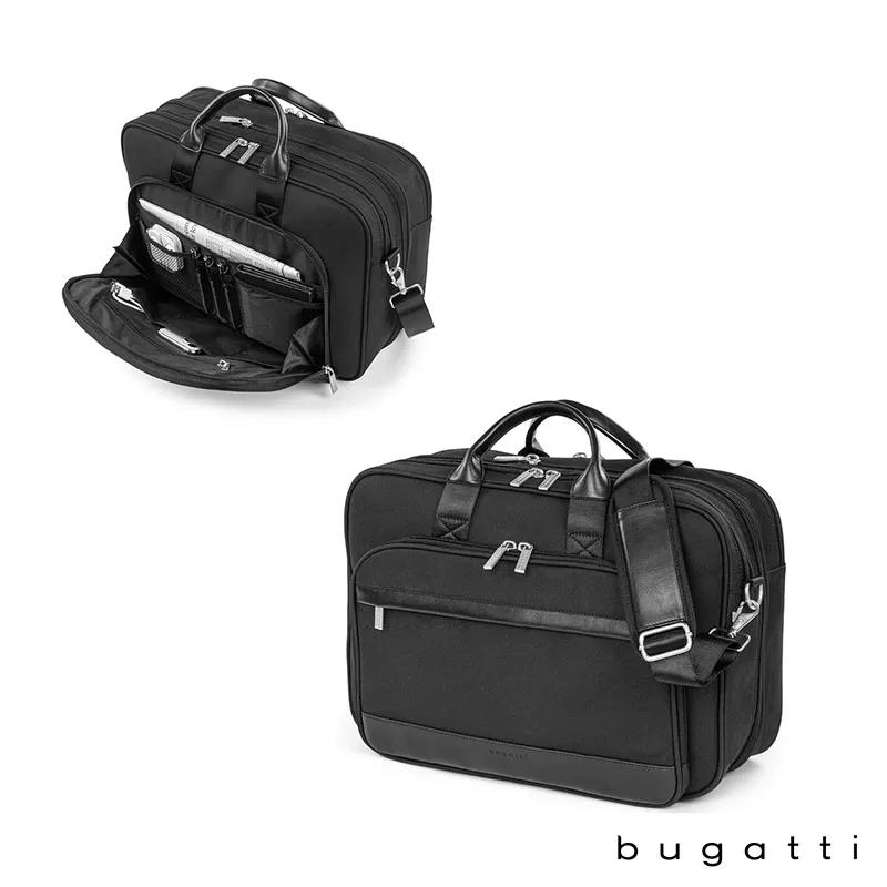 Briefcase Polyester with Vegan Leather Trim - 15.6 in - product view 3