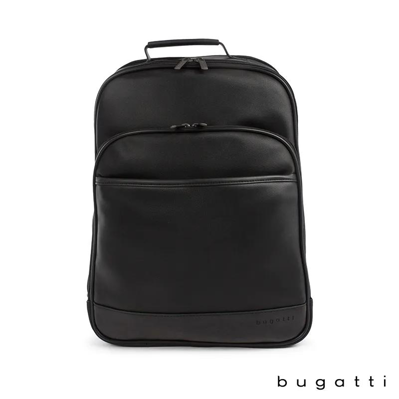 Backpack Twill-Pattern Vegan Leather 15.6 Laptop - 12 x 15.5 x 6.25 in - product view 2