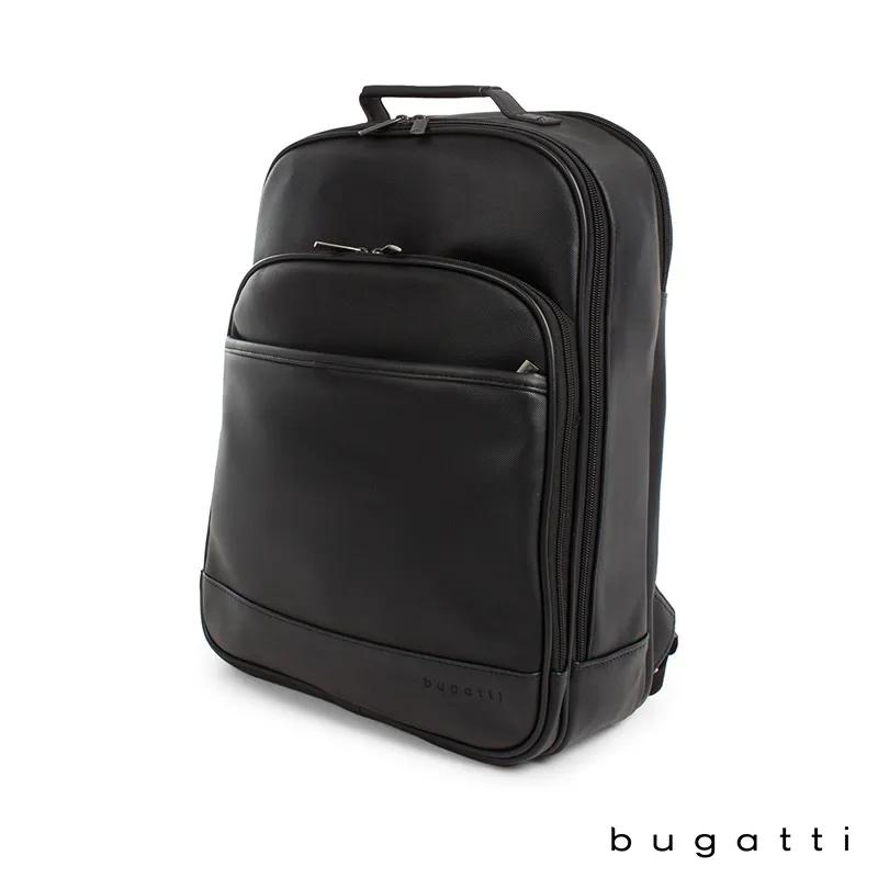 Backpack Twill-Pattern Vegan Leather 15.6 Laptop - 12 x 15.5 x 6.25 in - product view 3