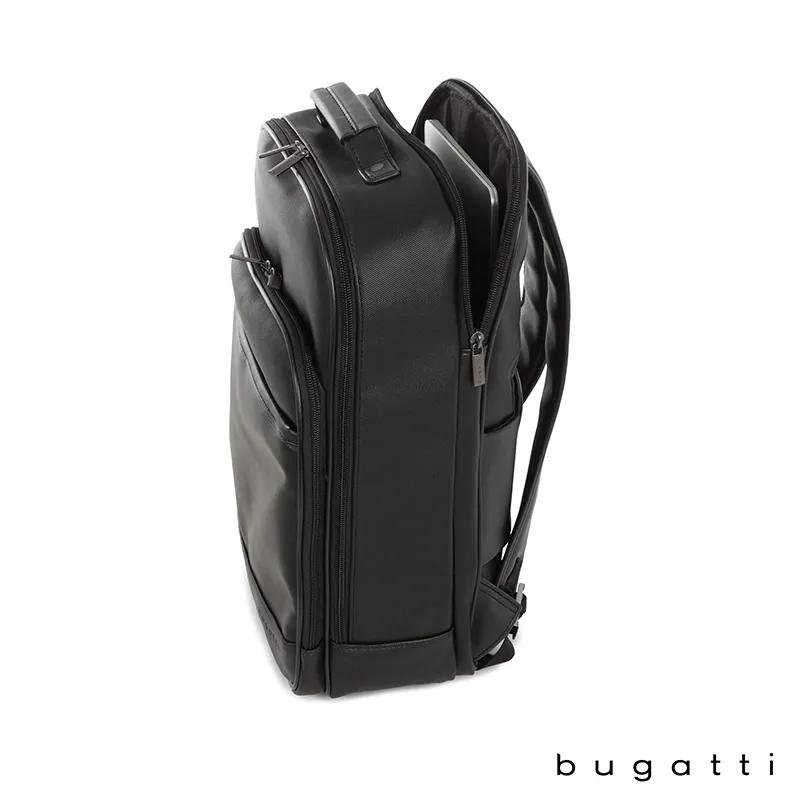 Backpack Twill-Pattern Vegan Leather 15.6 Laptop - 12 x 15.5 x 6.25 in - product view 5