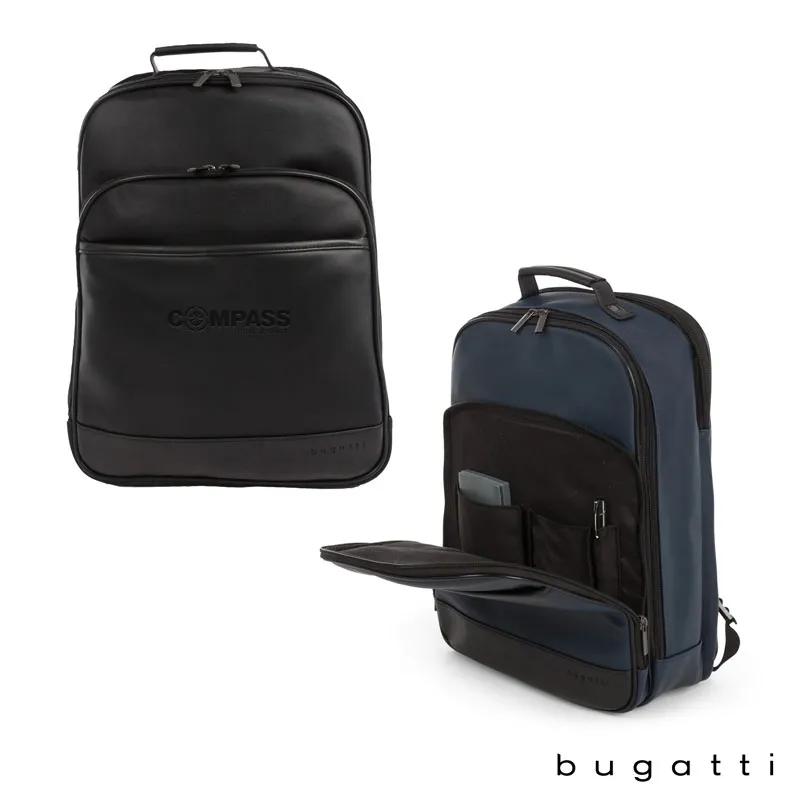 Backpack Twill-Pattern Vegan Leather 15.6 Laptop - 12 x 15.5 x 6.25 in - product view 11