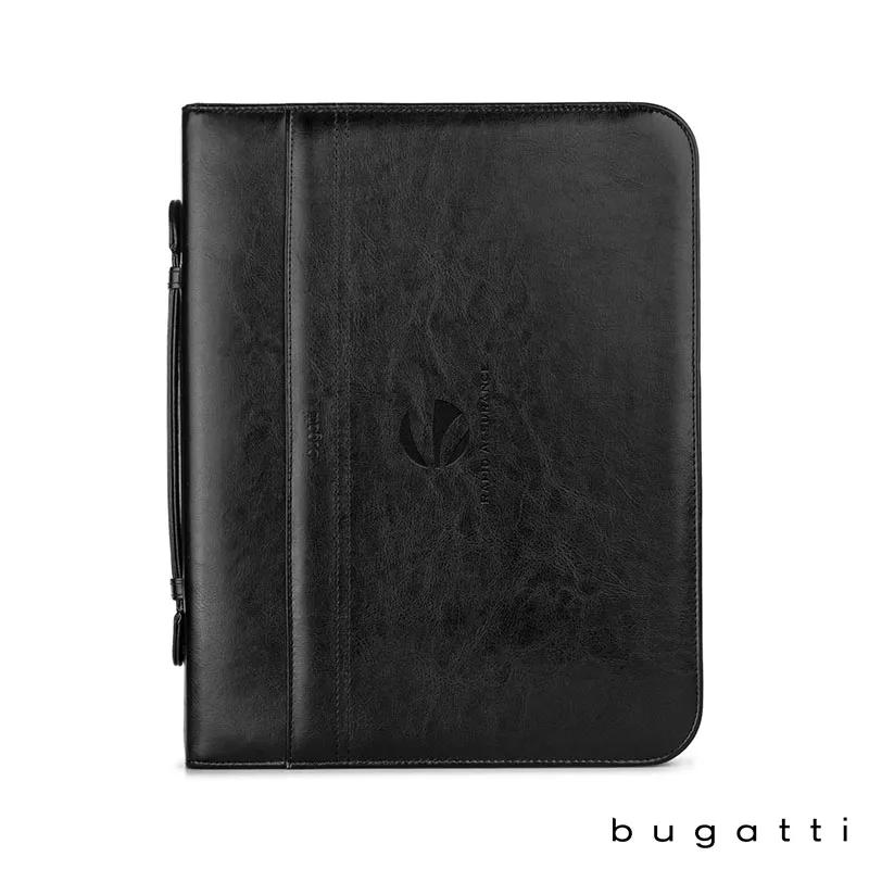 3-Ring Binder Padfolio Vegan Leather Handle - 10.5 x 13.75 in