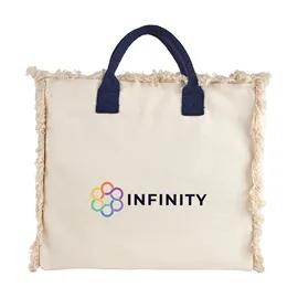 Custom Tote Bag Cotton Canvas Resort Rope Handles - 14.5 x 13 in