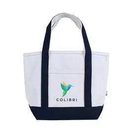 Custom Tote Bag Mini Recycled Canvas Heavy Duty - 9.25 x 10.9 in - product view 4