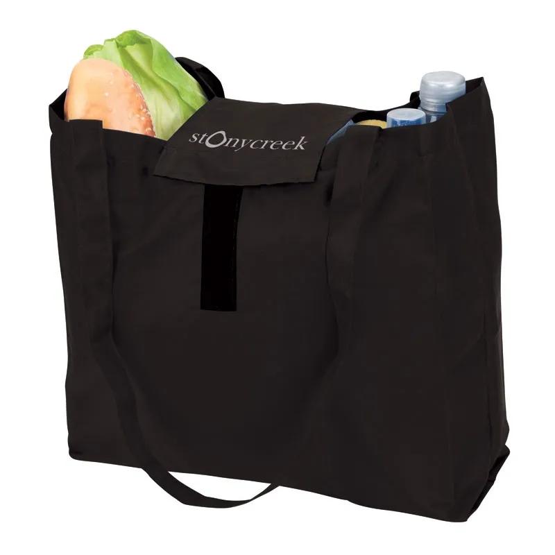 Custom Tote Bag Foldable with Carabiner - 11.5 x 13.5 in - product view 3