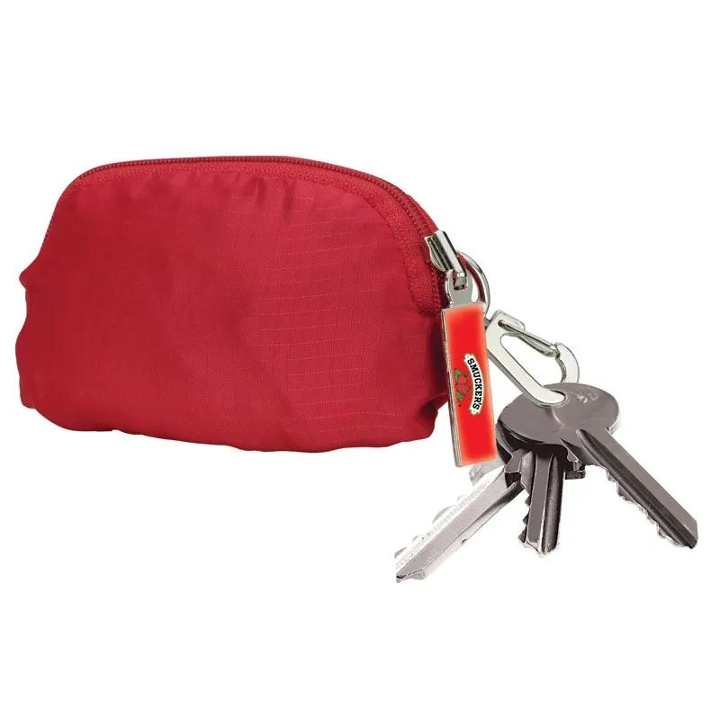 Custom Tote Bag Foldable Ripstop with Zip Pocket - 13 x 14.5 in - product view 2