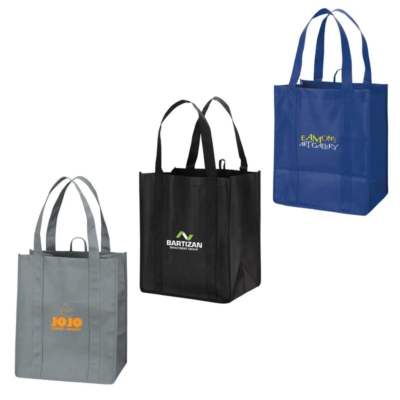 Custom Tote Bag Non-Woven Extra Wide Gusset - 12 x 14 in - product view 3
