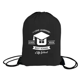 Drawstring Bag RPET Recycled 210D Polyester - 14 x 18 in - product view 2