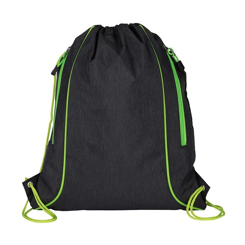 Drawstring Bag Water Resistant with Dual Pockets - 13 1/2 in - product view 4