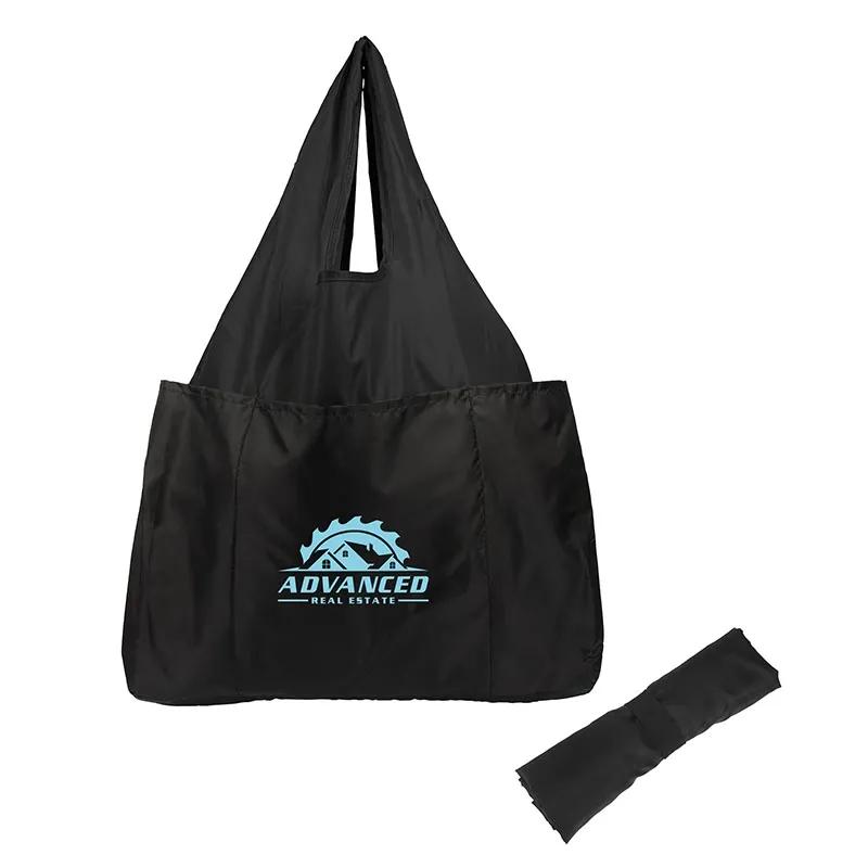 Custom Tote Bag Recycled RPET Grocery Style - 16 1/2 in