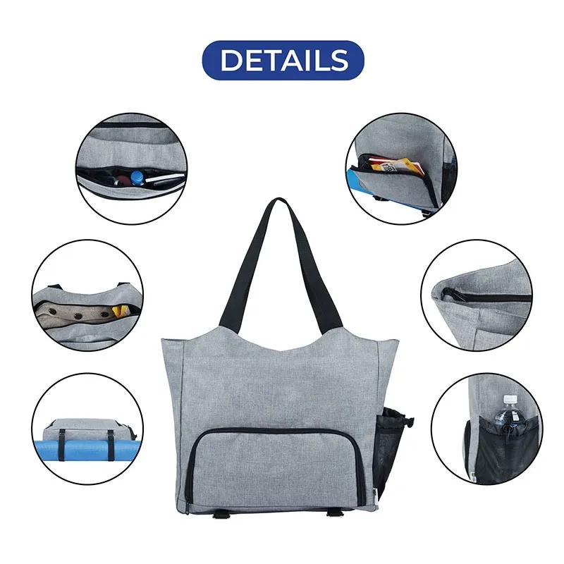 Tote Bag RPET Yoga with Shoe Compartment - 15 1/2 in - product view 4