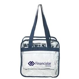 Tote Bag Clear Stadium with Zippered Closure - 12 in - product view 2