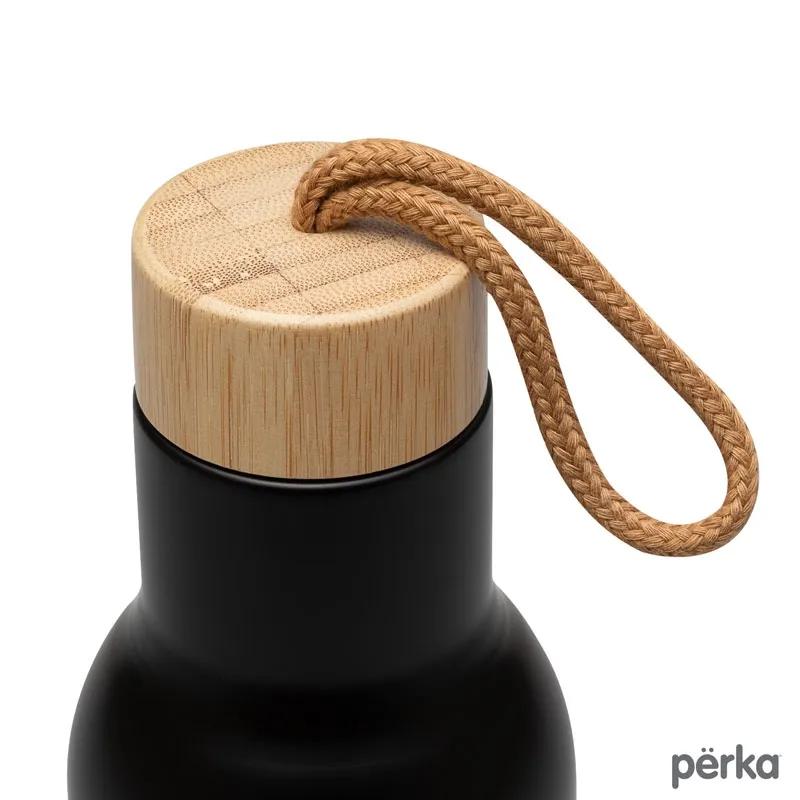 Water Bottle Double Wall Stainless Steel Bamboo - 17 oz - product view 3