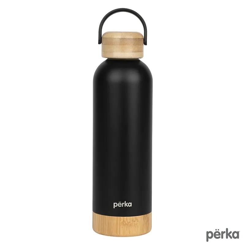 Water Bottle Double Wall Stainless Steel Bamboo - 18 oz - product view 3