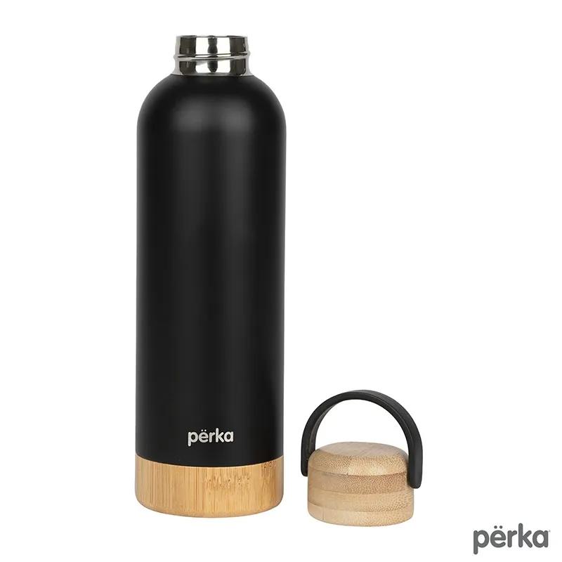 Water Bottle Double Wall Stainless Steel Bamboo - 18 oz - product view 4