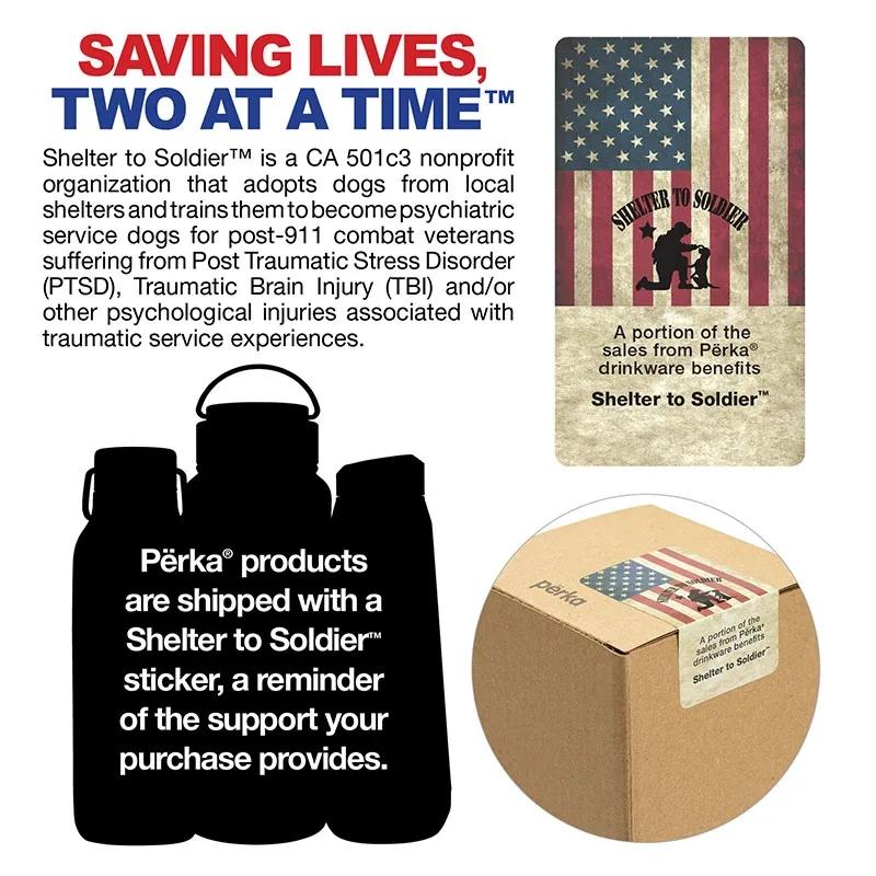 Water Bottle Double Wall Stainless Steel Bamboo - 18 oz - product view 7