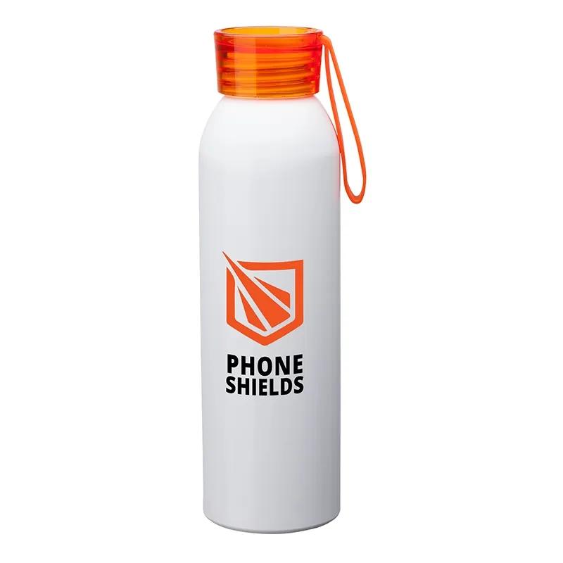 Aluminum Water Bottle with Silicone Strap - 22 oz - product view 5