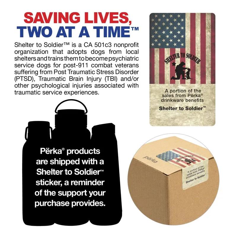 Stainless Steel Water Bottle with Copper Lining - 24 oz - product view 3