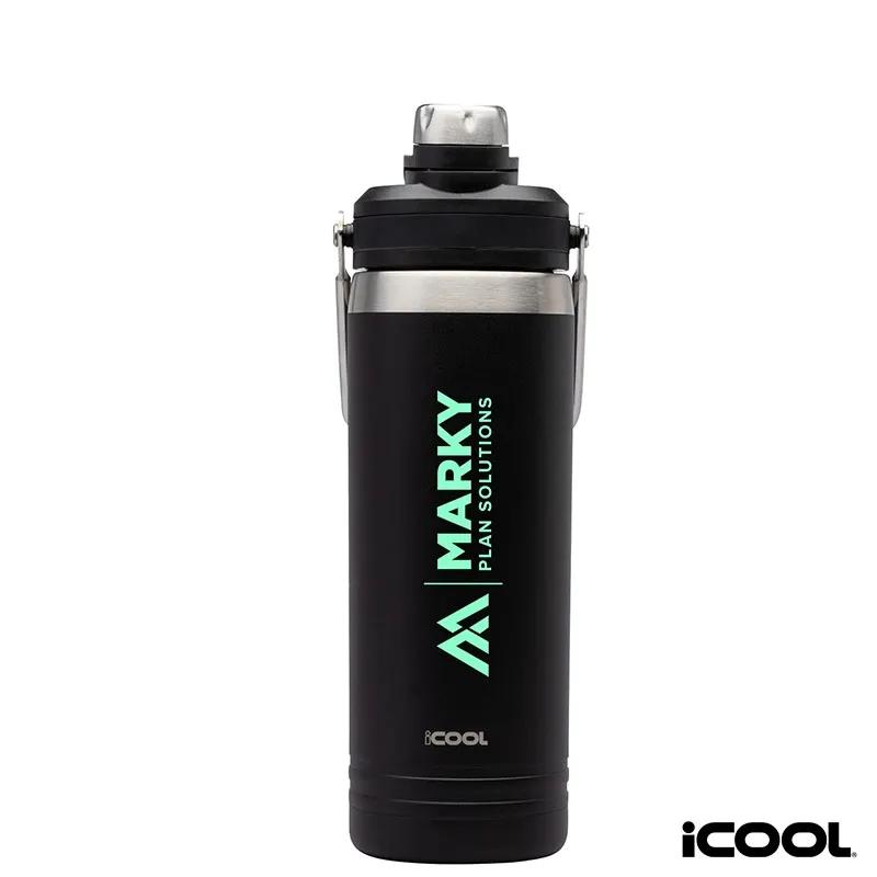 Stainless Steel Water Bottle with Dual Spouts - 24 oz