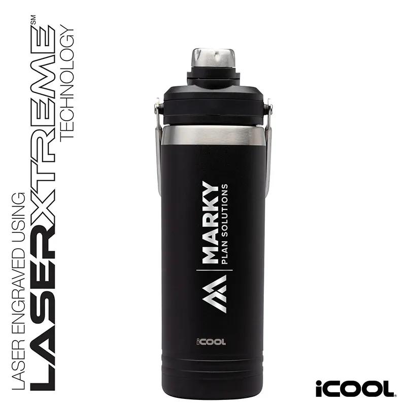 Stainless Steel Water Bottle with Dual Spouts - 24 oz - product view 2