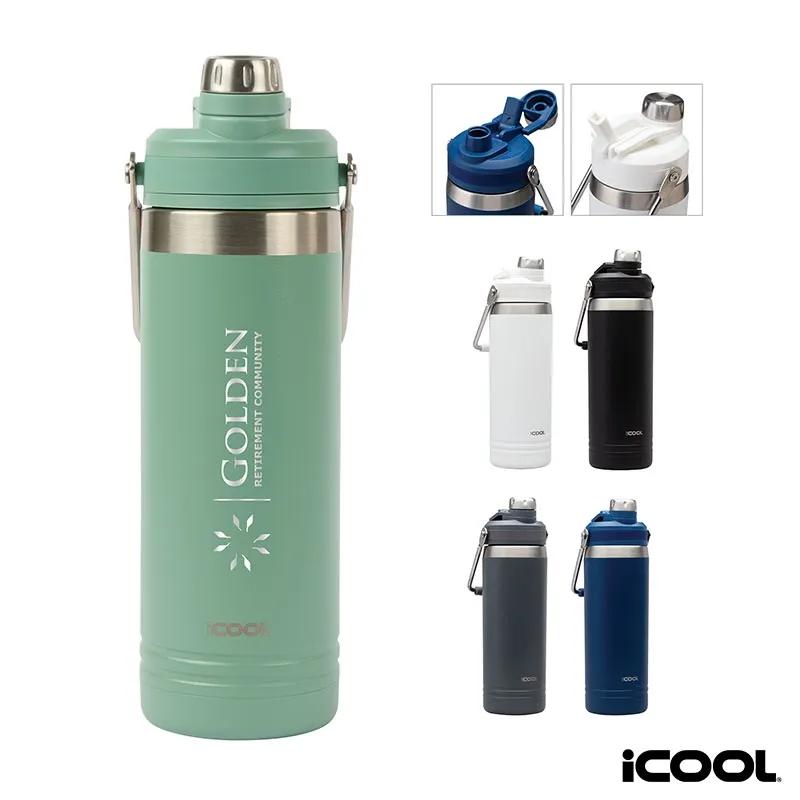 Stainless Steel Water Bottle with Dual Spouts - 24 oz - product view 9