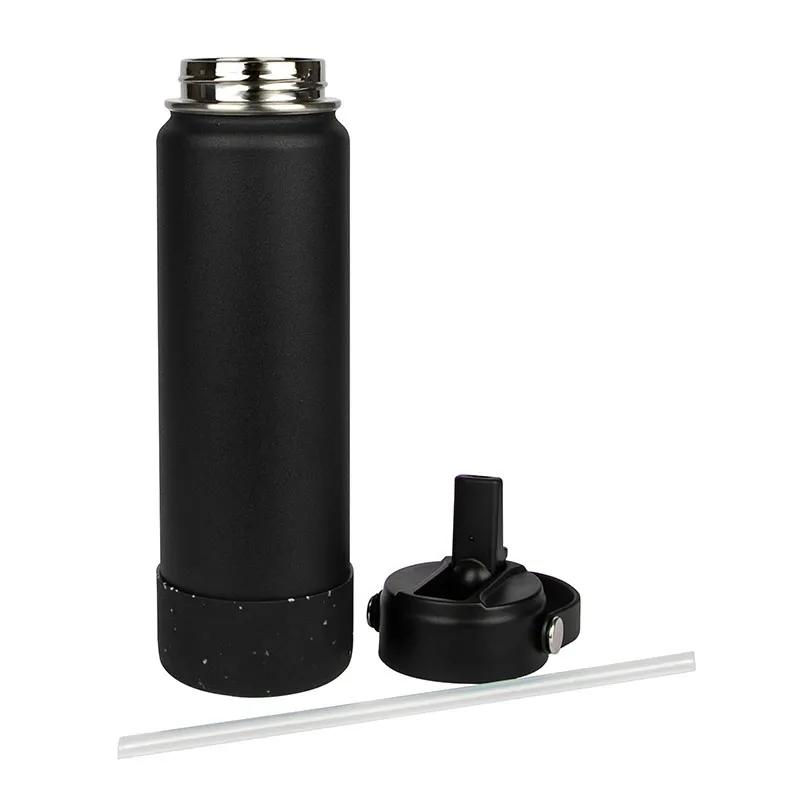 Double Wall Water Bottle with Flip-Up Sipper - 27 oz - product view 6