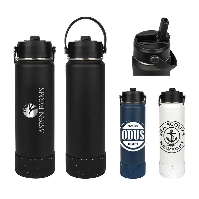 Double Wall Water Bottle with Flip-Up Sipper - 27 oz - product view 7