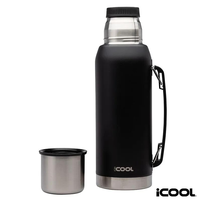 Water Bottle Double Wall with Cup Lid Stainless Steel - 34 oz - product view 4
