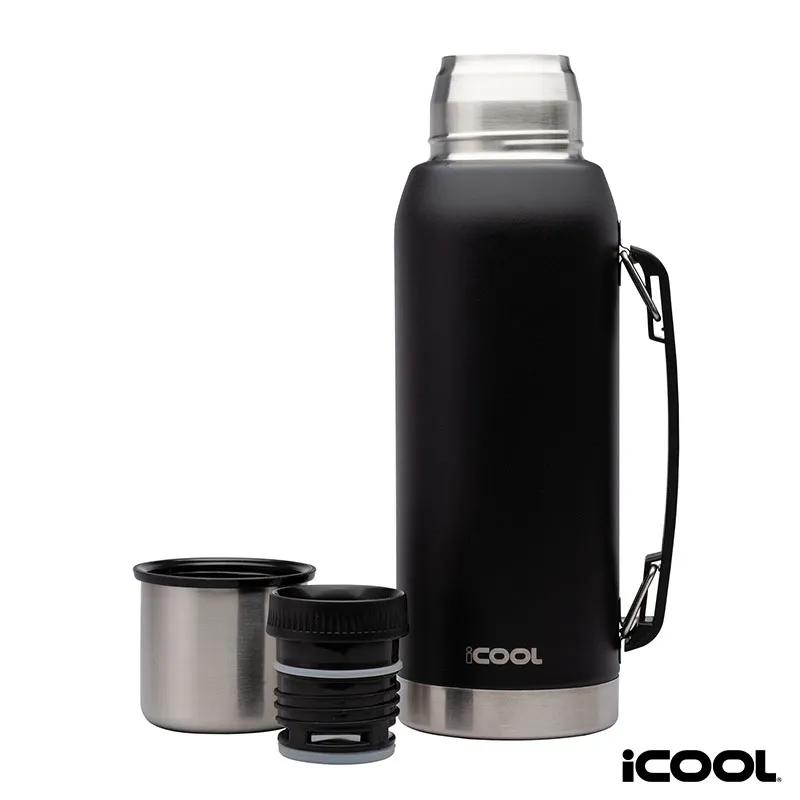 Water Bottle Double Wall with Cup Lid Stainless Steel - 34 oz - product view 5