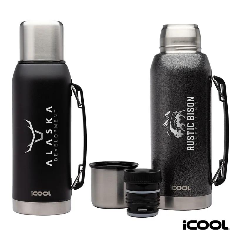 Water Bottle Double Wall with Cup Lid Stainless Steel - 34 oz - product view 7