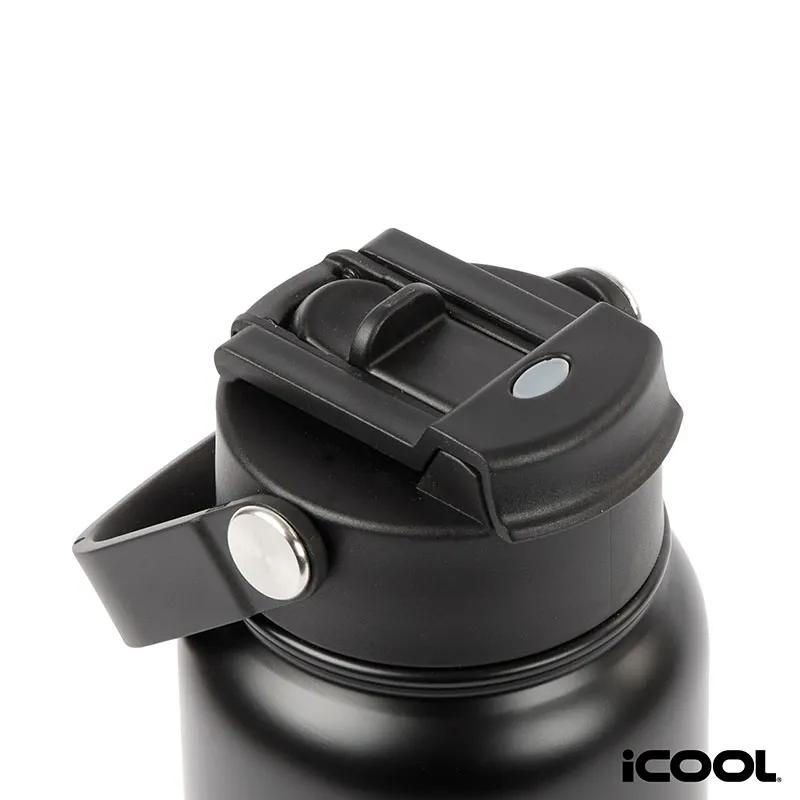 Water Bottle Double Wall Recycled Steel Dual Lid - 35 oz - product view 5