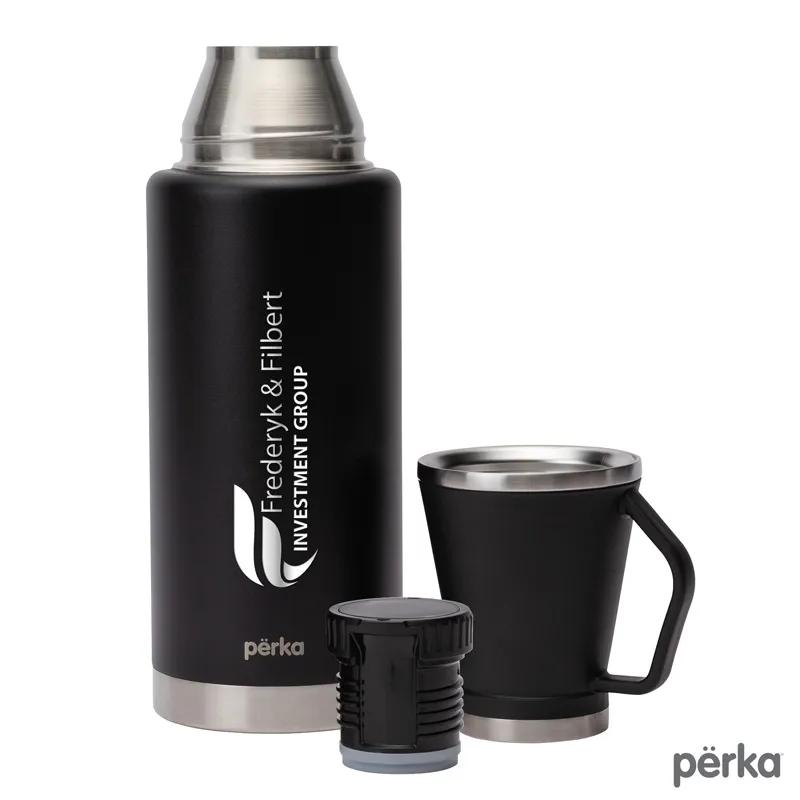 Perka Growler Double Wall with Cup Stainless Steel - 51 oz - product view 3