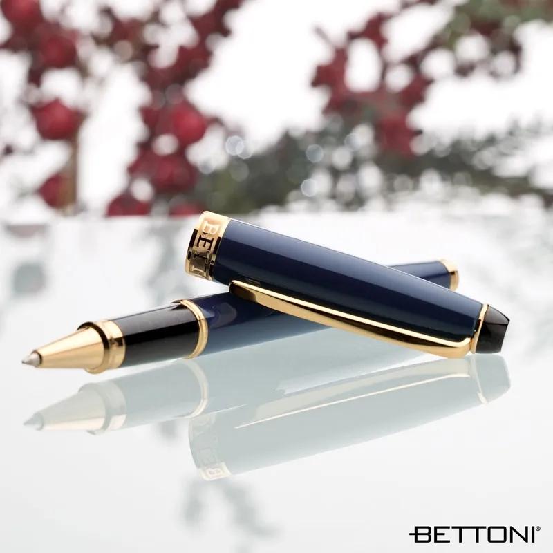 Bettoni Alberti Rollerball Pen Brass Gold Accents - product view 7